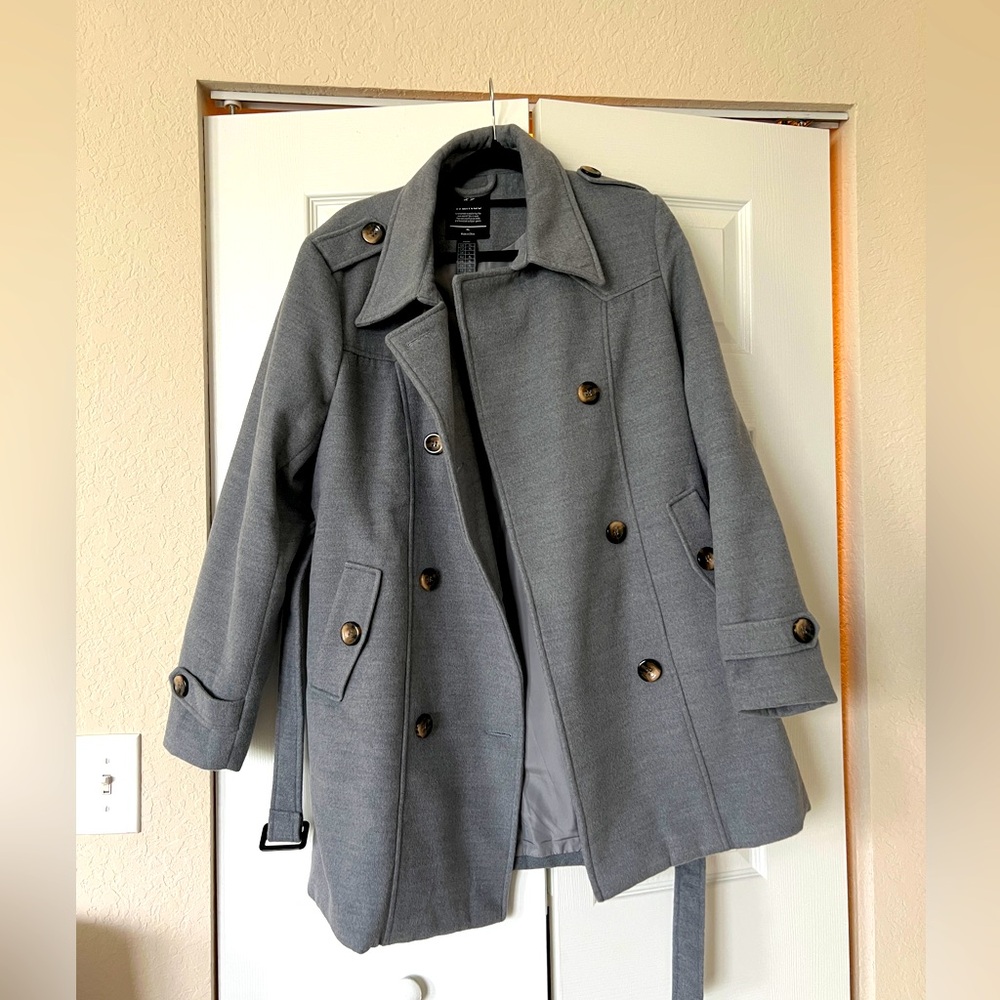 Grey Pea coat in Size XL